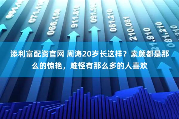 添利富配资官网 周涛20岁长这样？素颜都是那么的惊艳，难怪有那么多的人喜欢